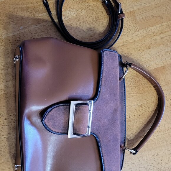 👜ESPE Caramel Coloured Faux Leather Designer Hand Bag - Picture 2 of 16